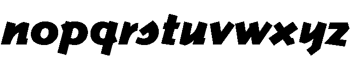 Commerce Fat Font LOWERCASE
