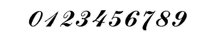 Commercial Script Regular Font OTHER CHARS