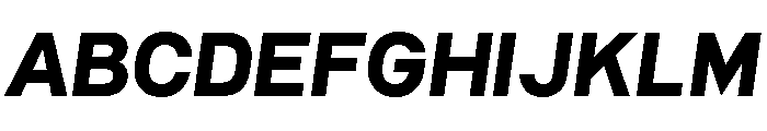 Common Shapes Black Italic Font UPPERCASE