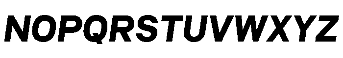 Common Shapes Black Italic Font UPPERCASE