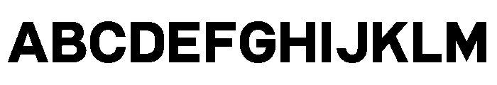 Common Shapes Black Font UPPERCASE