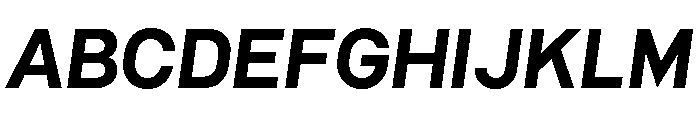 Common Shapes Bold Italic Font UPPERCASE