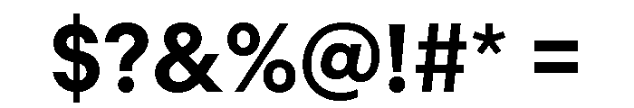 Common Shapes Bold Font OTHER CHARS