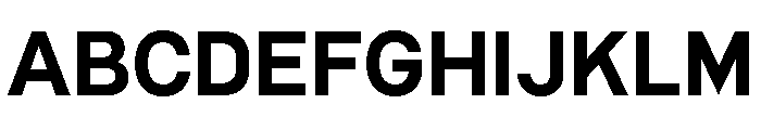 Common Shapes Bold Font UPPERCASE