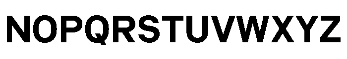 Common Shapes Bold Font UPPERCASE