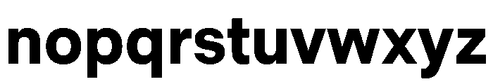 Common Shapes Bold Font LOWERCASE