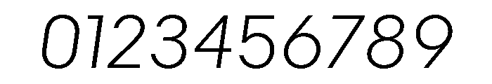 Common Shapes Light Italic Font OTHER CHARS