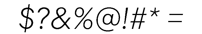 Common Shapes Light Italic Font OTHER CHARS