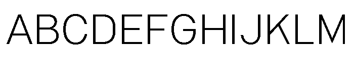 Common Shapes Light Font UPPERCASE