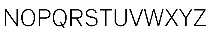 Common Shapes Light Font UPPERCASE