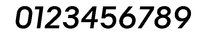 Common Shapes Medium Italic Font OTHER CHARS