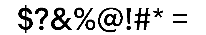 Common Shapes Medium Font OTHER CHARS