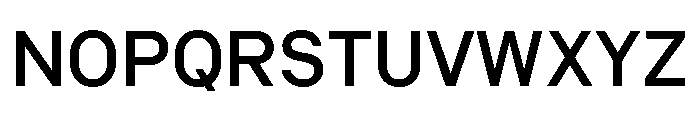 Common Shapes Medium Font UPPERCASE