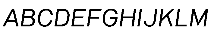 Common Shapes Regular Italic Font UPPERCASE