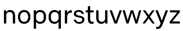 Common Shapes Regular Font LOWERCASE