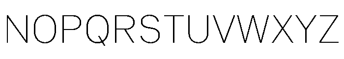 Common Shapes Thin Font UPPERCASE