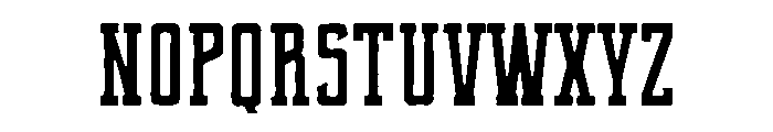 Compare Rough Font UPPERCASE