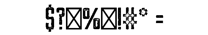 Compare Serif Rough Vintage Font OTHER CHARS
