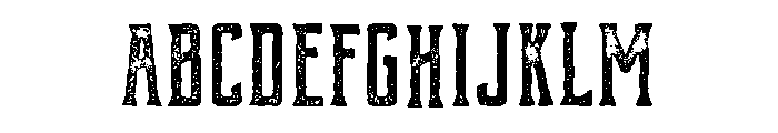 Compare Serif Rough Vintage Font UPPERCASE