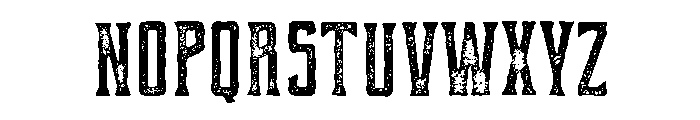 Compare Serif Rough Vintage Font UPPERCASE