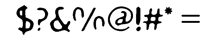 Concept Crisis B Font OTHER CHARS