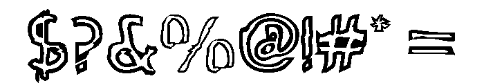 Concept Crisis Painted Font OTHER CHARS
