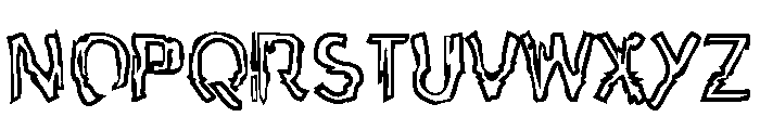Concept Crisis Painted Font UPPERCASE