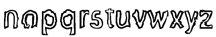 Concept Crisis Painted Font LOWERCASE