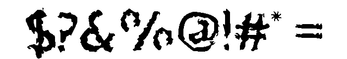 Concept Crisis Font OTHER CHARS
