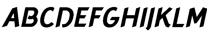 Concept Sans Bold Italic Font UPPERCASE