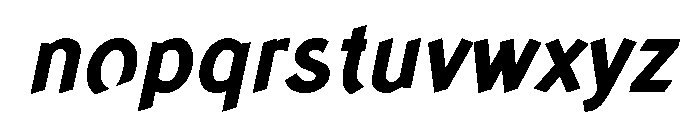 Concept Sans Bold Italic Font LOWERCASE