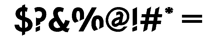 Concept Sans Bold Font OTHER CHARS