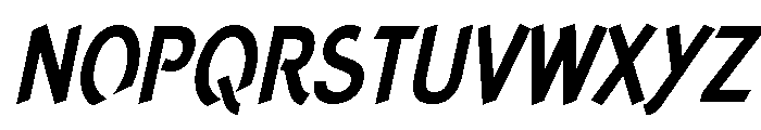 Concept Sans Condensed Bold Italic Font UPPERCASE