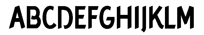 Concept Sans Condensed Bold Font UPPERCASE