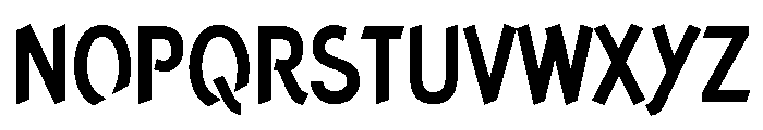 Concept Sans Condensed Bold Font UPPERCASE