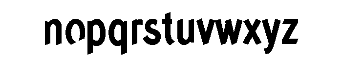 Concept Sans Condensed Bold Font LOWERCASE