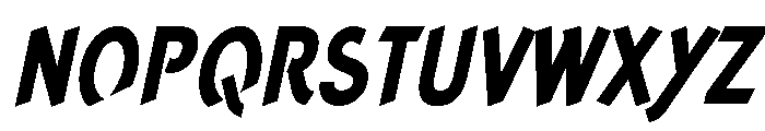 Concept Sans Condensed Extra Bold Italic Font UPPERCASE