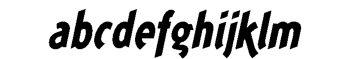 Concept Sans Condensed Extra Bold Italic FONT