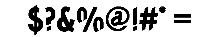 Concept Sans Condensed Extra Bold Font OTHER CHARS