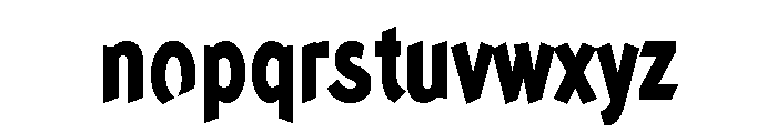 Concept Sans Condensed Extra Bold Font LOWERCASE