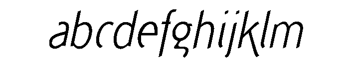 Concept Sans Condensed Light Italic FONT