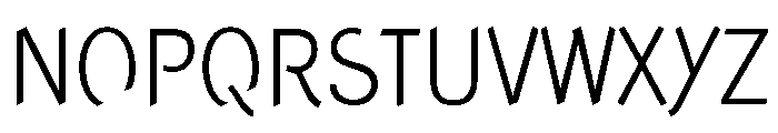 Concept Sans Condensed Light Font UPPERCASE