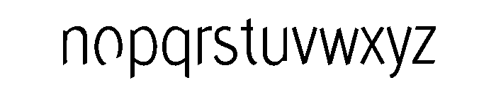Concept Sans Condensed Light Font LOWERCASE