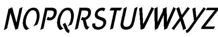 Concept Sans Condensed Medium Italic Font UPPERCASE