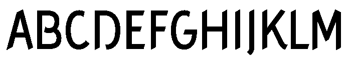Concept Sans Condensed Medium Font UPPERCASE