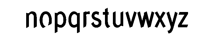 Concept Sans Condensed Medium Font LOWERCASE
