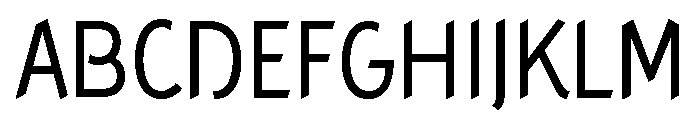Concept Sans Condensed Regular Font UPPERCASE