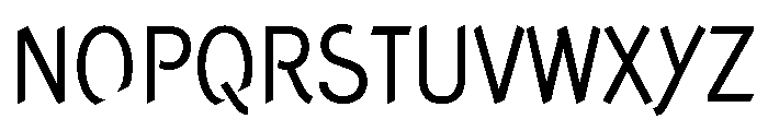 Concept Sans Condensed Regular Font UPPERCASE