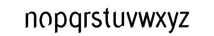 Concept Sans Condensed Regular Font LOWERCASE