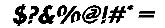 Concept Sans Extra Bold Italic Font OTHER CHARS